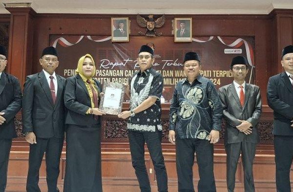 Erwin Burase dan Abdul Sahid Resmi Ditetapkan sebagai Bupati dan Wakil Bupati Parigi Moutong oleh KPU